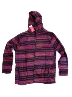 Modelo: Granate Sudaderas y Chaquetas - Chaqueta de hippie étnica CHEV83 - Modelo Granate