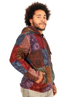 Sudadera patchwork sol y luna con alma artesanal, para comprar al por mayor o detalle. [CHEV97]