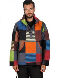 Detalle no seleccionable para compra Sudadera hippie patchwork. detalle del producto