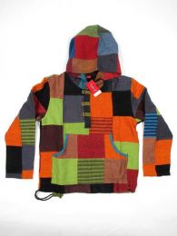 Detalle no seleccionable para compra Sudadera hippie patchwork. detalle del producto