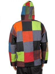 Detalle no seleccionable para compra Sudadera hippie patchwork. detalle del producto