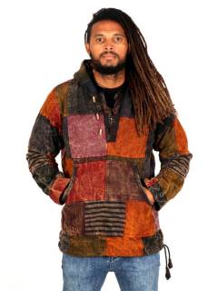Sudadera Hippie Patchwork con Forro Polar,  para comprar al por mayor o detalle  en la categoría de Ropa Hippie Bohemia de Hombre, Artesanal | ZAS. [CHHC30]