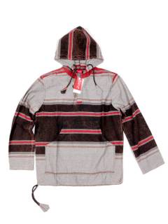Modelo: Rojo Sudaderas y Chaquetas - Sudadera estilo canguro de CHHC41 - Modelo Rojo