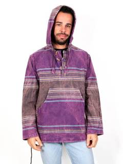 Sudadera de Loneta Hippie Tipo Canguro,  para comprar al por mayor o detalle  en la categoría de Ropa Hippie de Hombre, Artesanal | ZAS. [CHHC41]