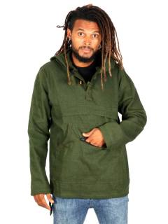 Sudadera Lisa de Loneta Tipo Canguro,  para comprar al por mayor o detalle  en la categoría de Ropa Hippie Bohemia de Hombre, Artesanal | ZAS. [CHHC44]
