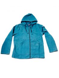 Modelo: Azul Sudaderas - Abrigos - Chauqeta lisa hippie lavada CHHC46 - Modelo Azul