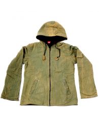 Modelo: Verde Chaquetas/ Abrigos - Sudadera hippie lavada a la CHHC47 - Modelo Verde