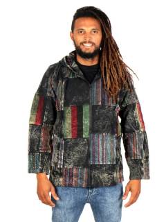 Chaqueta Patchwork Boho Lavada a la Piedra CHHC50 para comprar al por mayor o detalle  en la categoría de Ropa Hippie Bohemia de Hombre, Artesanal | ZAS.