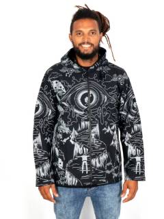 Sudadera Estampada Magic Mushrooms,  para comprar al por mayor o detalle  en la categoría de Ropa Hippie Bohemia de Hombre, Artesanal | ZAS. [CHHC55]