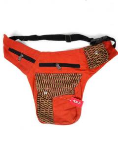 Modelo: Naranja Riñoneras y Cartucheras - Cartuchera Hippie con telas CIEV08 - Modelo Naranja