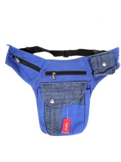 Modelo: Azul Riñoneras y Cartucheras - Cartuchera Hippie con telas CIEV08 - Modelo Azul