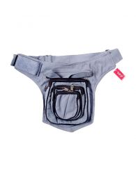 Modelo: Gris Riñoneras y Cartucheras Hippies - Cartuchera Hippie multibolsillos CIHC12 - Modelo Gris