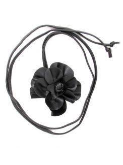 Modelo: Negro Cinturones Llaveros - cinturón flor cuero CIPO03 - Modelo Negro