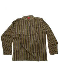 Modelo: Verde Camisas Manga Larga - Camisa de algodón de CLEV02 - Modelo Verde