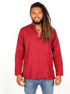 Camisa Hippie Lisa Cuello Mao,  para comprar al por mayor o detalle  en la categoría de Ropa Hippie Bohemia de Hombre, Artesanal | ZAS. [CLEV03]