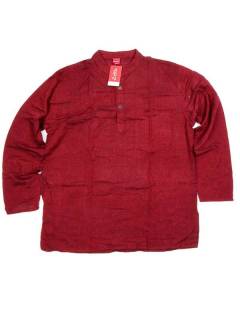Camisas Manga Larga - Camisa hippie de algodón CLEV03 - Modelo Granate
