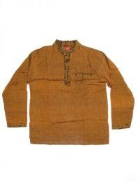 Modelo: Marrón Camisa de algodón de Mod Marrón