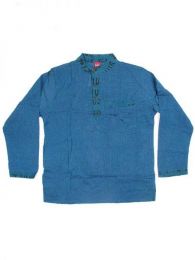 Modelo: Azul Camisa de algodón de Mod Azul
