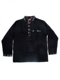Modelo: Negro Camisa de algodón de Mod Negro