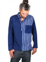 Detalle no seleccionable para compra Camisas Hippies M Larga - Camisa de algodón combinado CLEV05.
