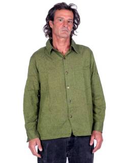 Detalle no seleccionable para compra Camisas Manga Larga - Camisa de estilo hippie confeccionada CLEV06.