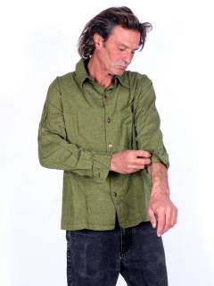 Detalle no seleccionable para compra Camisas Manga Larga - Camisa de estilo hippie confeccionada CLEV06.