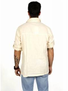 Detalle no seleccionable para compra Camisas Manga Larga - Camisa de estilo hippie confeccionada CLEV06.