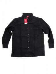 Modelo: Negro Camisas Manga Larga - Camisa de estilo hippie confeccionada CLEV06 - Modelo Negro