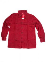 Modelo: Granate Camisas Manga Larga - Camisa de estilo hippie confeccionada CLEV06 - Modelo Granate