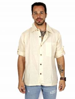 Camisas Manga Larga - Camisa de lisa algodón CLEV06.