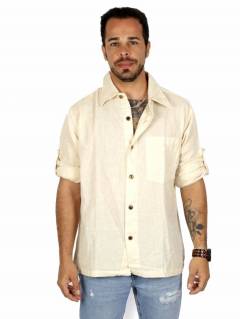 Detalle no seleccionable para compra Camisas Manga Larga - Camisa de estilo hippie confeccionada CLEV06.