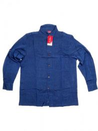 Modelo: Azul Camisas Manga Larga - Camisa de estilo hippie confeccionada CLEV06 - Modelo Azul