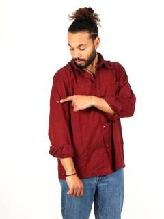 Detalle no seleccionable para compra Camisas Manga Larga - Camisa de estilo hippie confeccionada CLEV06.