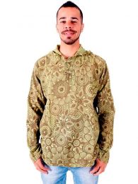 Camisa hippie Flores lavada a la Piedra,  para comprar al por mayor o detalle  en la categoría de Outlet Hippie Artesanal  | ZAS. [CLEV08]
