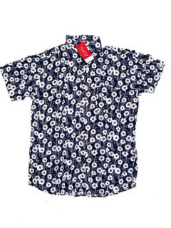 Modelo: Azul Camisas de Manga Corta - Camisa de hombre de manga CMEK11 - Modelo Azul