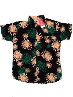 Modelo: Verde Camisas de Manga Corta - Camisa de hombre de manga CMEK12 - Modelo Verde