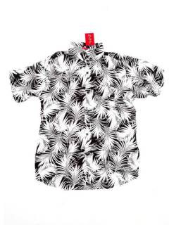 Modelo: Negro Camisas de Manga Corta - Camisa de hombre de manga CMEK13 - Modelo Negro
