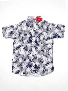 Modelo: Azul Camisas de Manga Corta - Camisa de hombre de manga CMEK13 - Modelo Azul