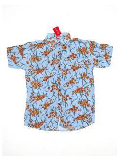 Modelo: Azul Camisas Manga Corta - Camisa de hombre de manga CMEK14 - Modelo Azul