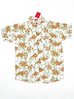 Modelo: Blanco Camisas Manga Corta - Camisa de hombre de manga CMEK14 - Modelo Blanco