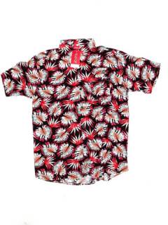 Modelo: Rojo2 Camisas Manga Corta - Camisa de hombre de manga CMEK15 - Modelo Rojo2