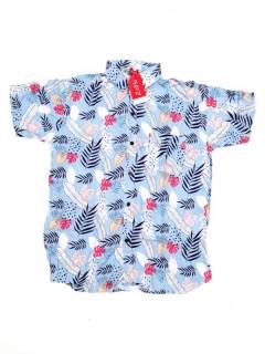 Camisa de rayón con estampados de flores CMEK17 para comprar al por mayor o detalle  en la categoría de Outlet Hippie Artesanal  | ZAS.