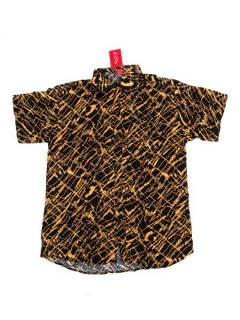 Modelo: Naranja Camisas de Manga Corta - Camisa de hombre de manga CMEK18 - Modelo Naranja