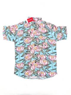 Modelo: Azul cl Camisas de Manga Corta - Camisa de hombre de manga CMEK19 - Modelo Azul cl