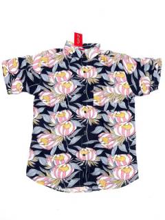 Modelo: Azul Camisas Manga Corta - Camisa de hombre de manga CMEK19 - Modelo Azul