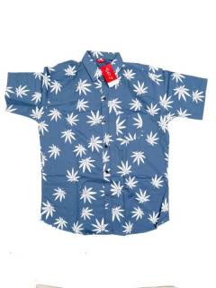 Camisas Manga Corta - Camisa de hombre de manga CMEK20 - Modelo Azul p