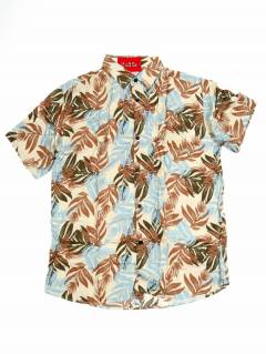 Camisas Manga Corta - Camisa de hombre de manga CMEK28 - Modelo Azul