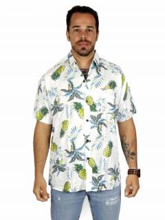 Camisa De Hojas y Piñas, para comprar al por mayor o detalle.[CMEK30]