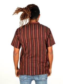Detalle no seleccionable para compra Camisas Manga Corta - Camisa Hippie de Rayas de CMEV02.