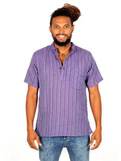  Camisa hippie de rayas Manga Corta para comprar al por mayor o detalle  en la categoría de Ropa Hippie Bohemia de Hombre, Artesanal | ZAS  [CMEV02] .